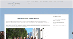 Desktop Screenshot of lmuaccountingsociety.com