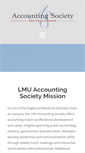 Mobile Screenshot of lmuaccountingsociety.com