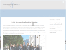 Tablet Screenshot of lmuaccountingsociety.com
